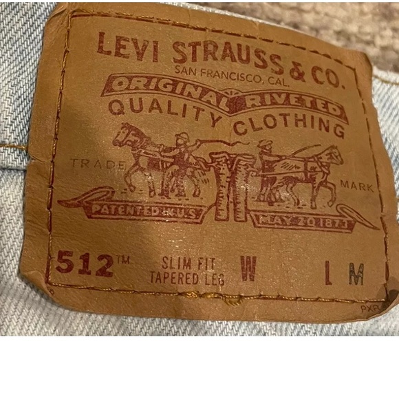 Vintage Mid 90s Levis 512 Denim Cut Off Shorts Size 13 Light Wash - Picture 9 of 10